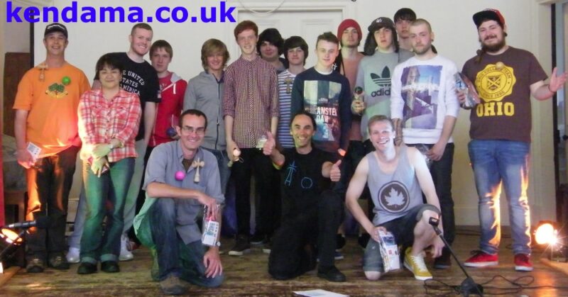 Group photo from the 2013 Scottish Kendama Open.